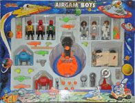 airgamboys 37604 - 3 astronautas + 3 red planet + rover lunar + cañon